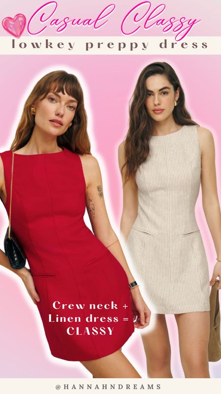 Want to look classy without trying too hard? A form-fitting crew neck linen dress is the gem 💎

Whether you team it with strap heels or espadrilles flats, it’s just scream low key elegance without trying too hard.

Anyone is also Reformation fans? Love their sustainable approach and one of a kind design ❤️❤️❤️! 

Brunch outfit, coffee date outfit, casual dress, summer dress, linen dress 



#LTKstyletip #LTKMostLoved #LTKSeasonal