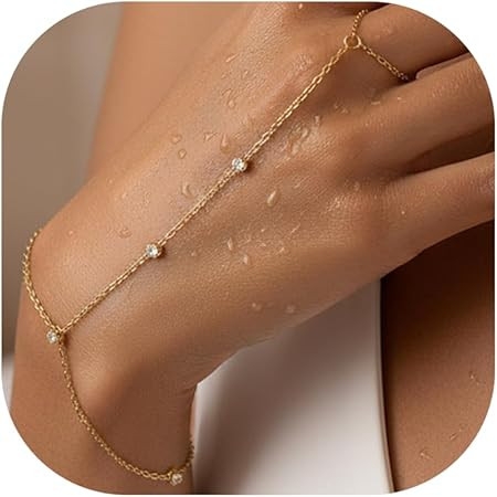 Gold Bracelets Set for Women Stack, Dainty Thick Bracelets Stack for Women Trendy, Simple Thin Go... | Amazon (US)