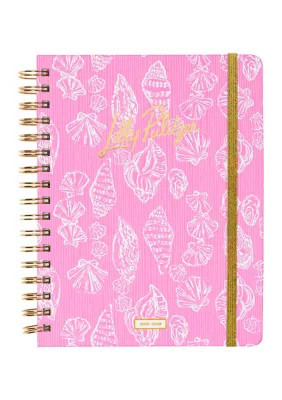 Lilly Pulitzer Rousseau Pink Cute as Shell Large 17 Month Agenda | Belk
