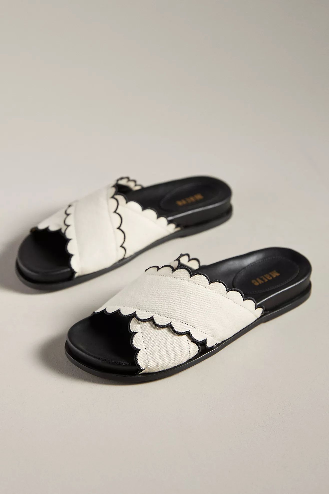 Maeve Scallop Banded Sandals | Anthropologie (US)