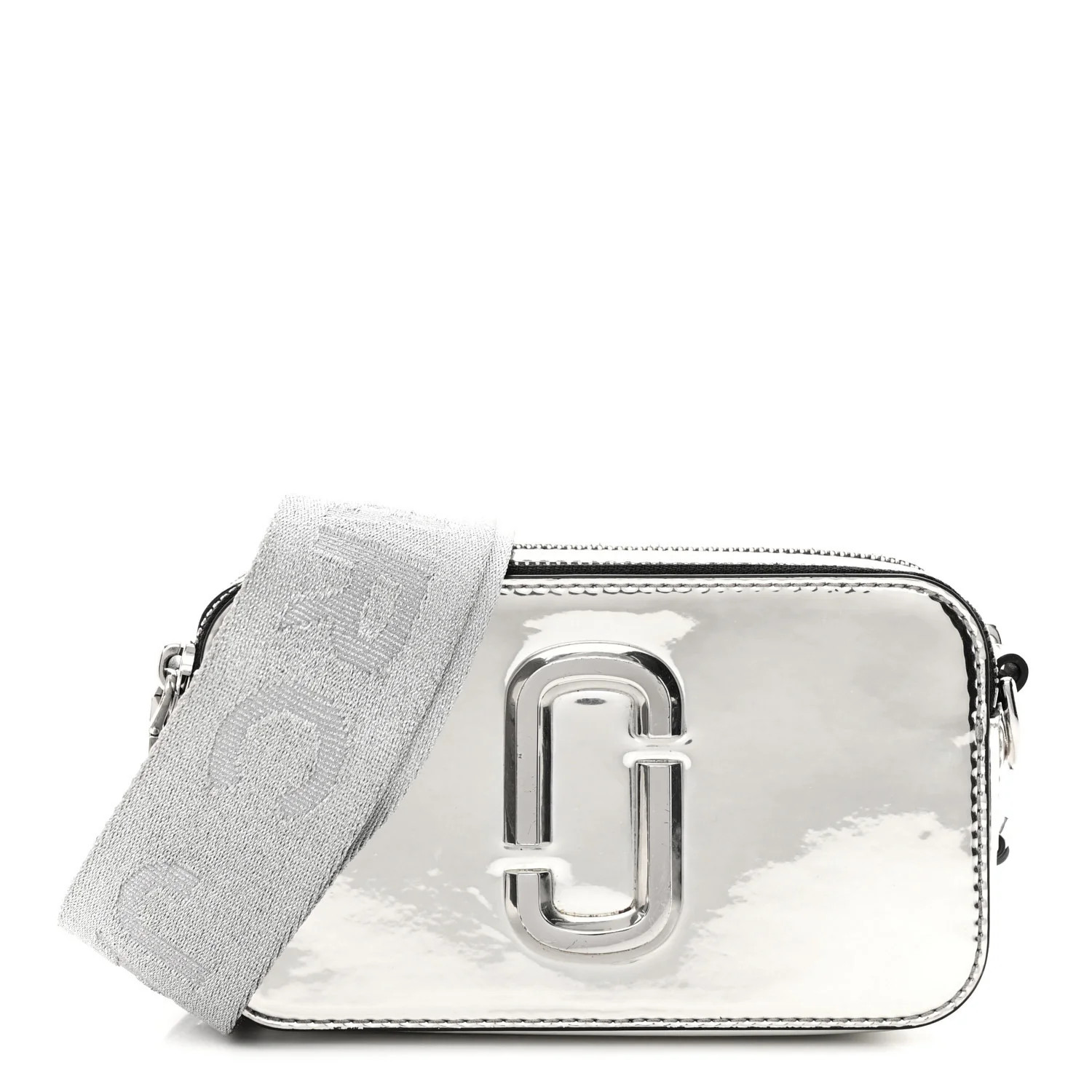 Metallic Calfskin Gen Z Snapshot Camera Bag Silver | FASHIONPHILE (US)
