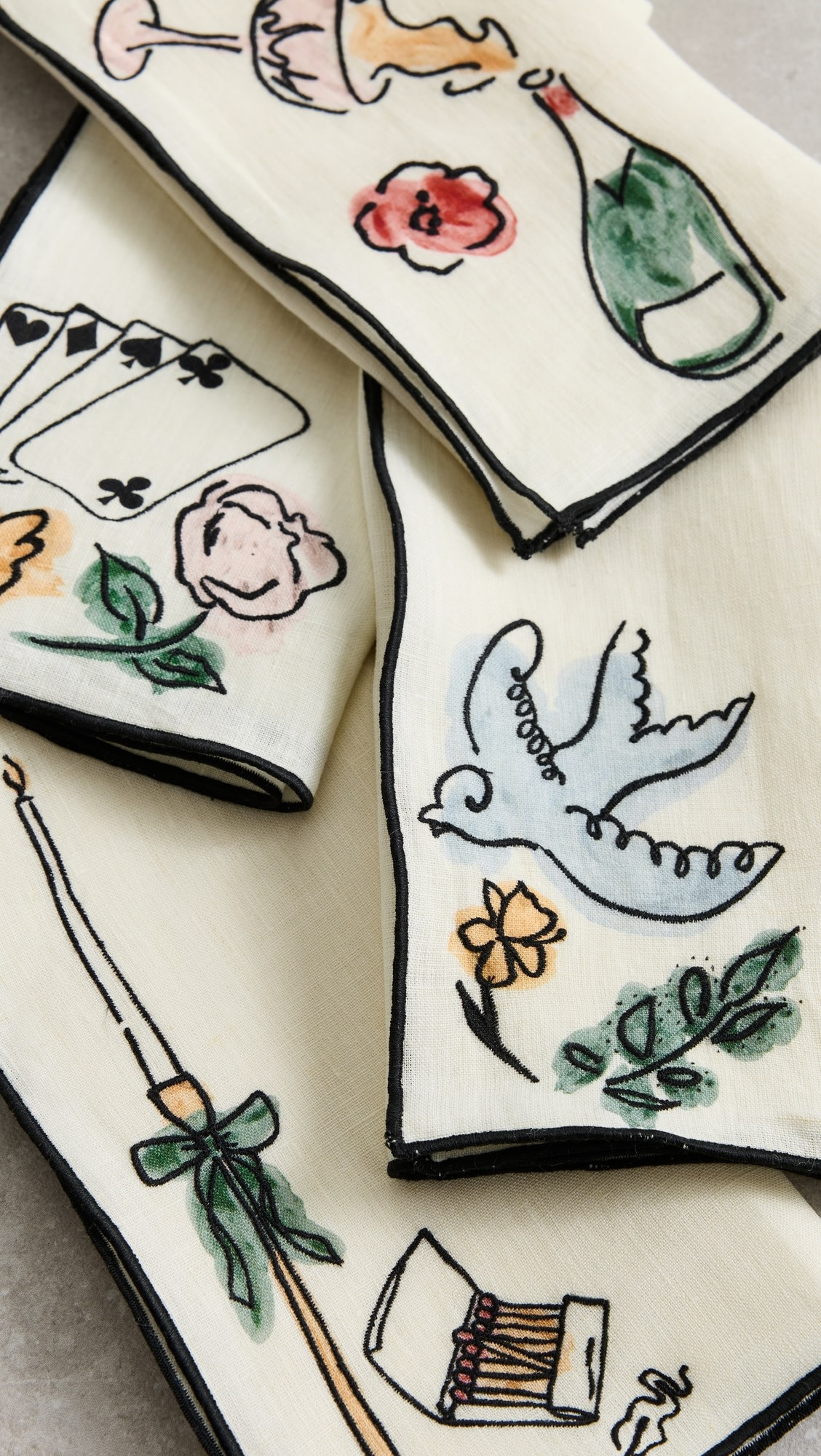 Embroidered Linen Napkins | Shopbop