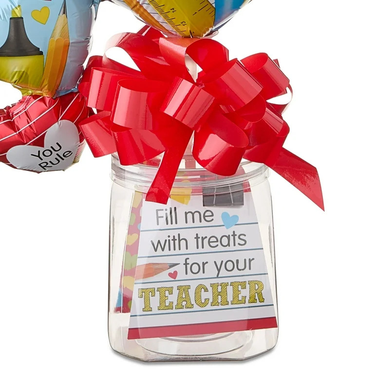 Fillable Gift Container for Teacher with Heart Balloons, Multicolor, Valentine's Day by Way To Ce... | Walmart (US)