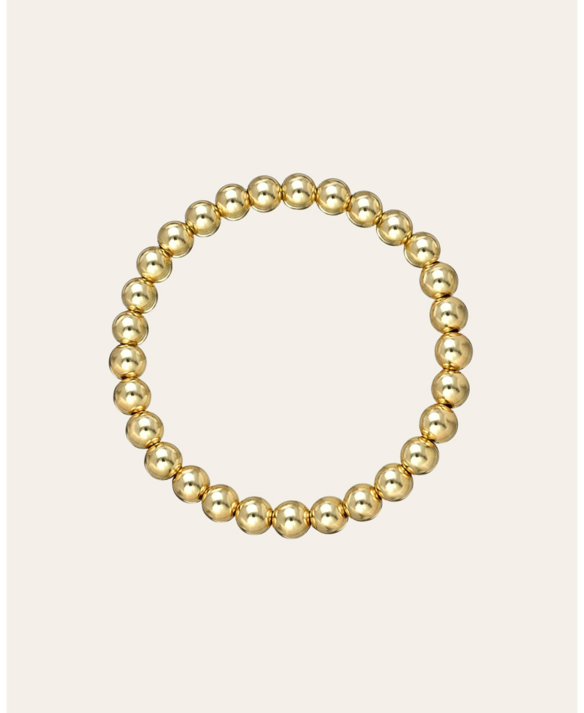 6mm Gold Bead Bracelet - Yellow gold vermeil | Macy's