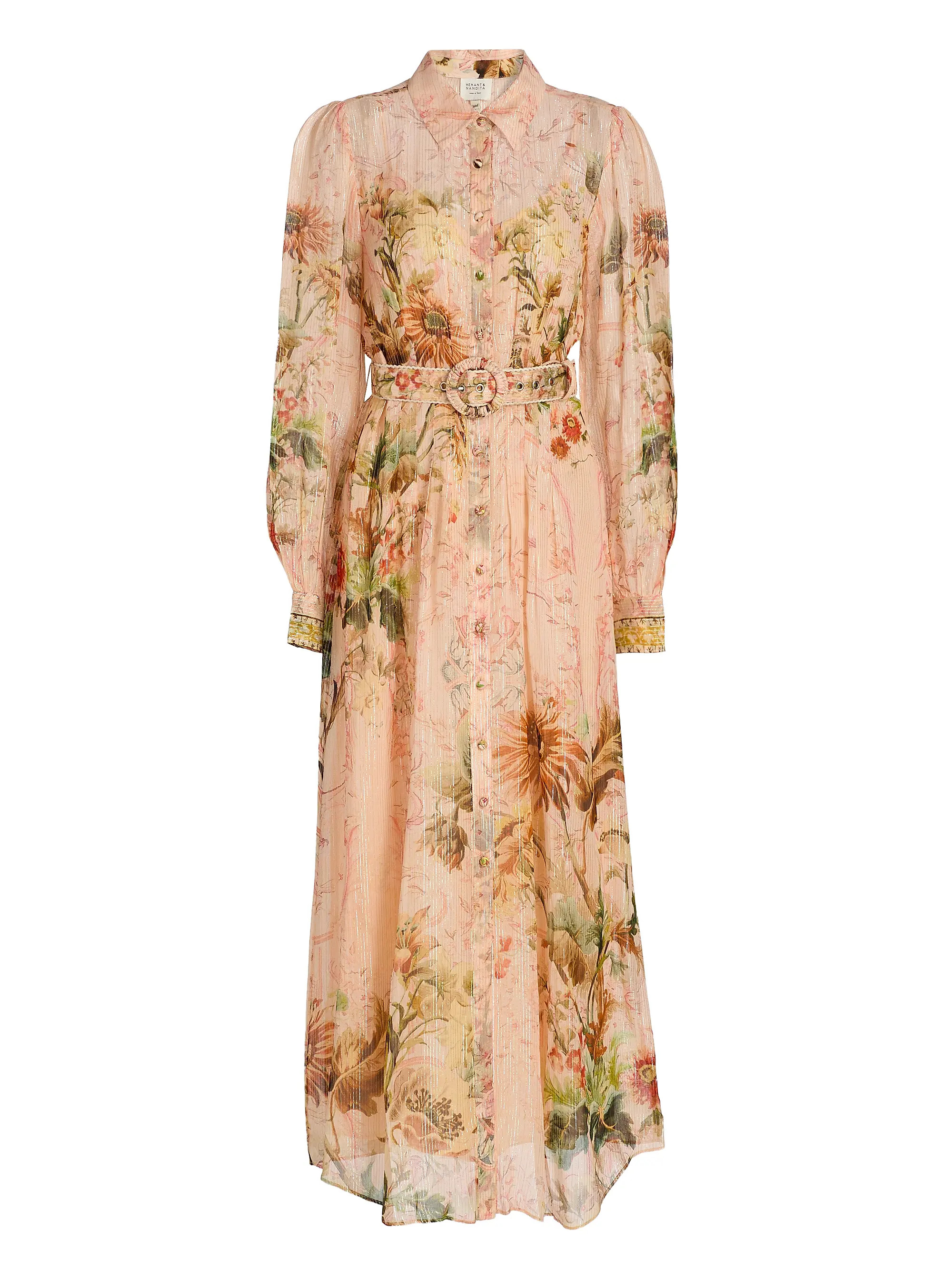 Afya Floral Belted Maxi Shirtdress | Saks Fifth Avenue