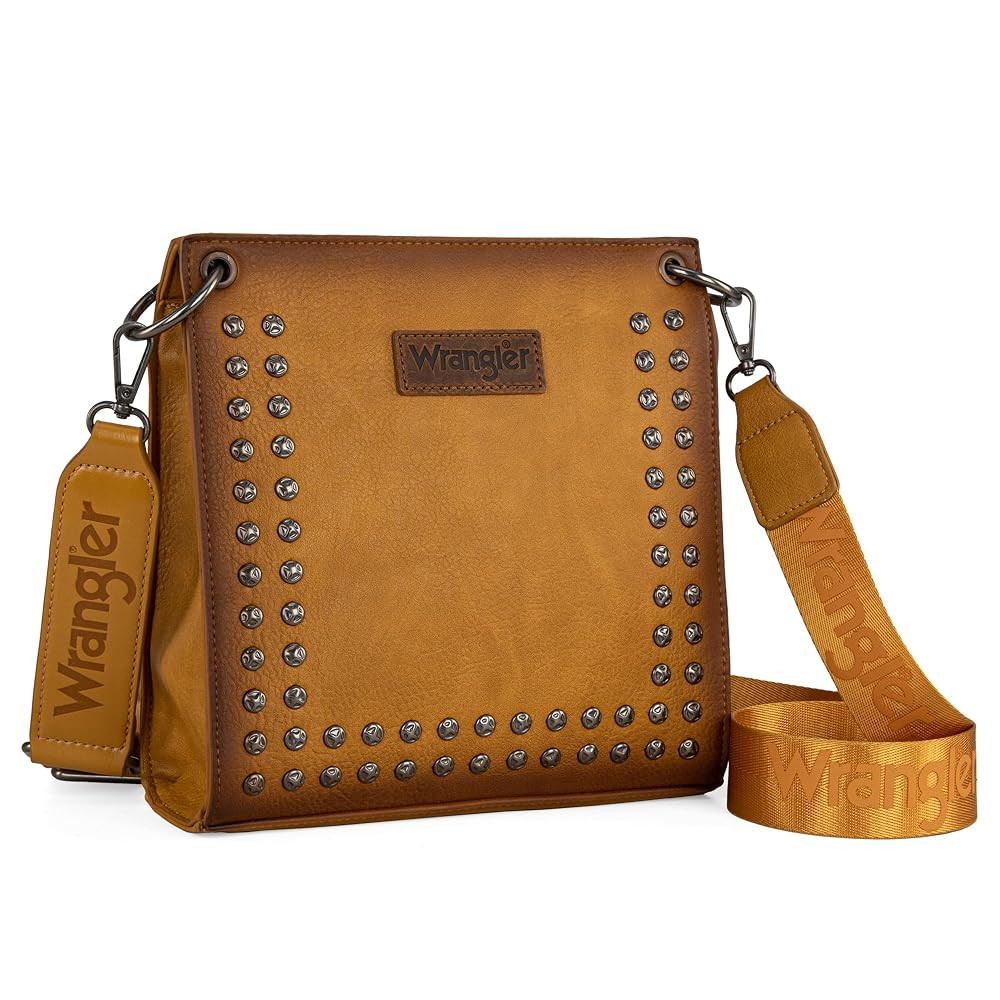 Wrangler Tote Shoulder Purse for Women Western Solid Vintage Satchel Crossbody Bag | Amazon (US)