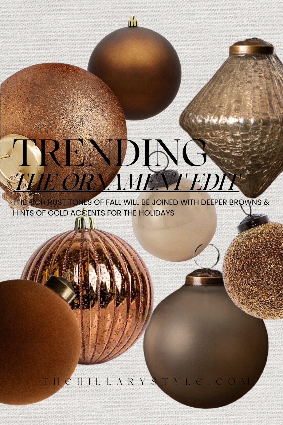 Trending tones of the season is shades of brown. Christmas decor. Holiday Decor. Seasonal decor. Holiday Tree

#LTKSeasonal #LTKHoliday #LTKhome