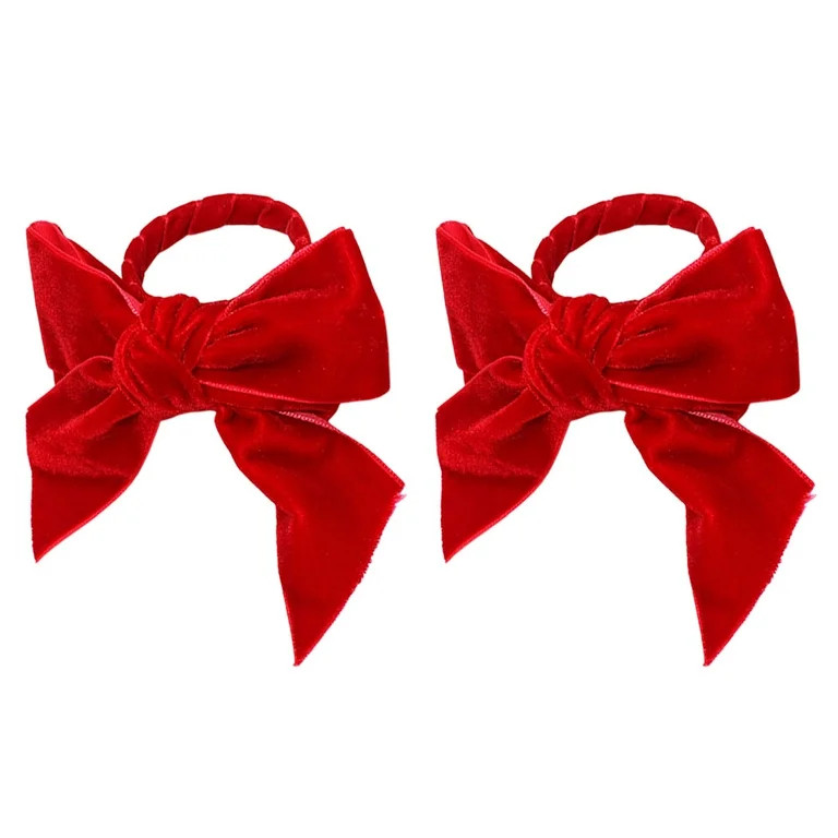 2pcs Dining Table Bow Napkin Rings Decoration Decorative Napkin Holder Napkin Rings for Holiday | Walmart (US)