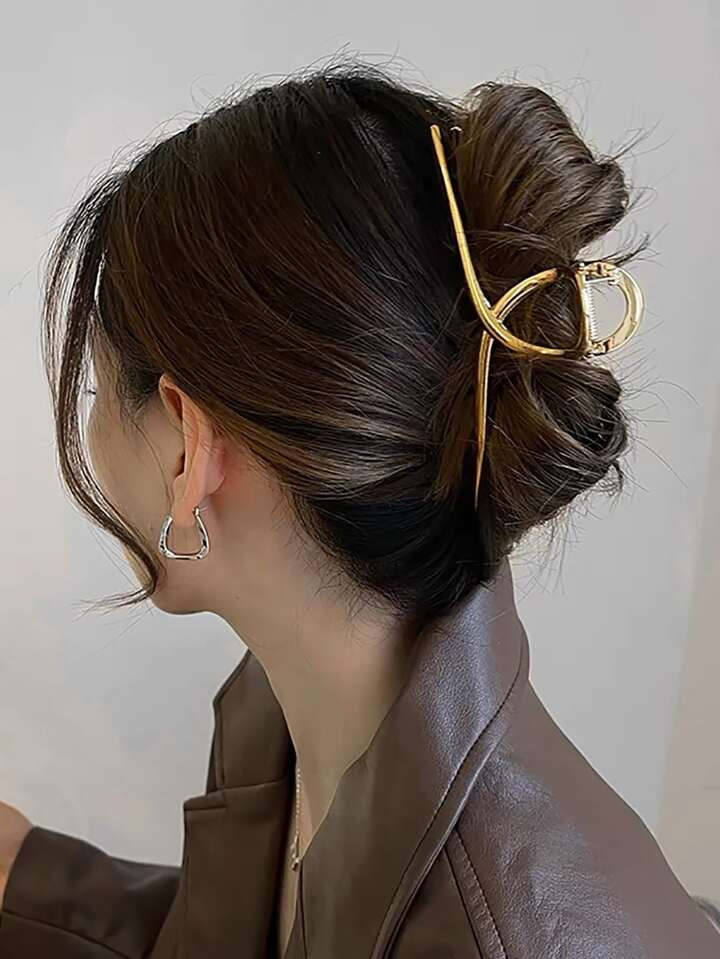 1 Peça Prendedor de Cabelo Feminino de Estilo Casual Minimalista para uso Diário em Passeios Ca... | SHEIN