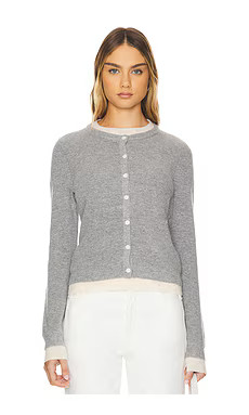 Line & Dot Hutch Double Layer Cardigan in Heather Grey from Revolve.com | Revolve Clothing (Global)