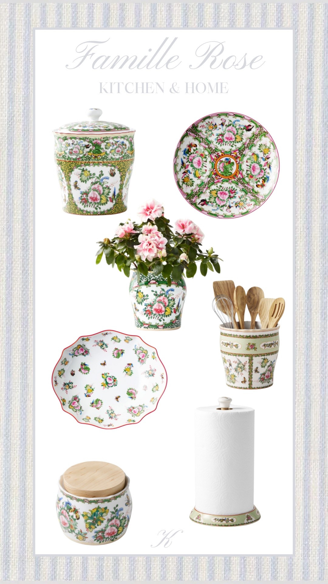Famille Rose is the perfect addition for your kitchen or home for spring! 