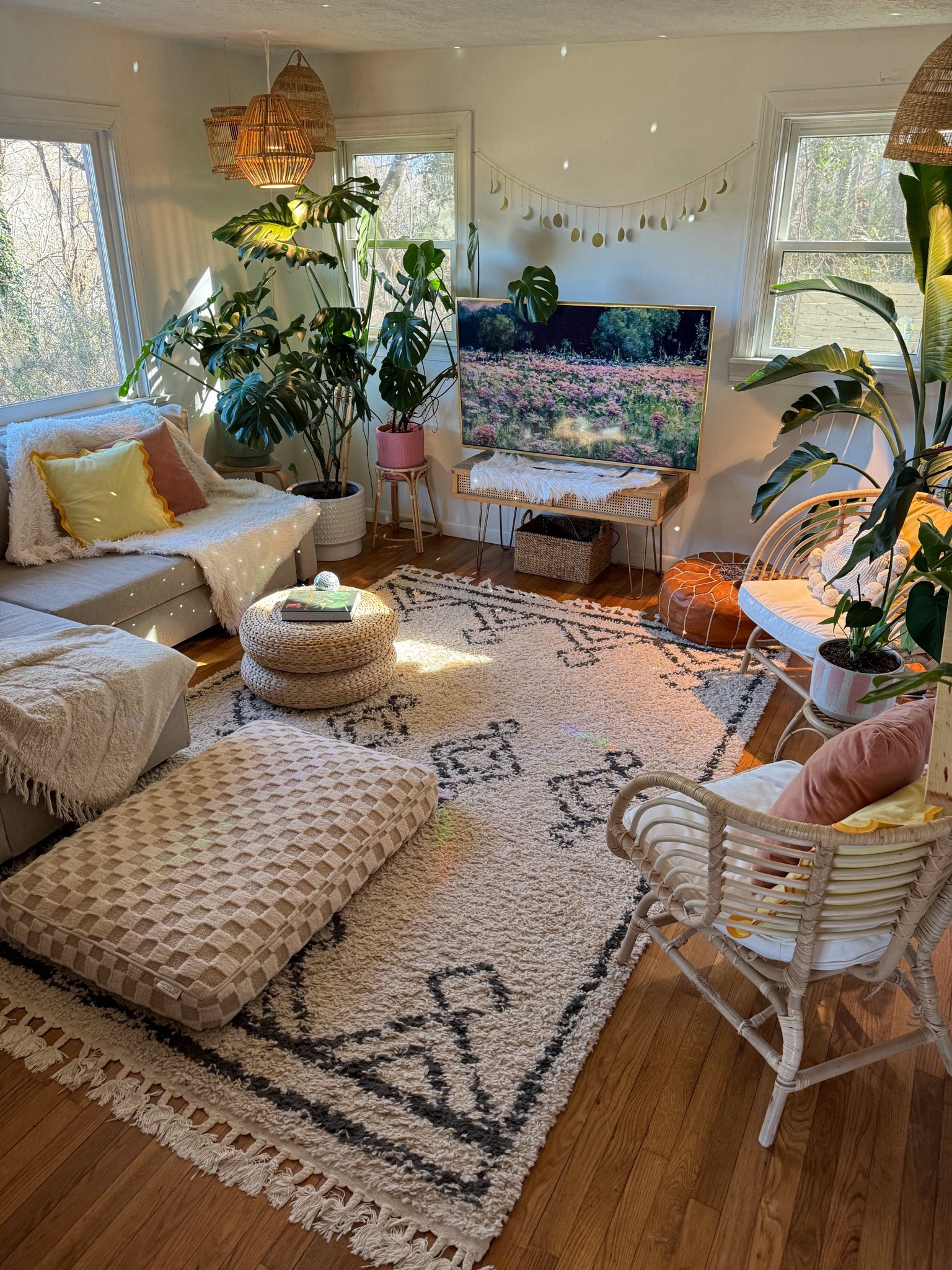 January sunlight / bohemian living room ☀️ 

#LTKSeasonal #LTKhome #LTKsalealert