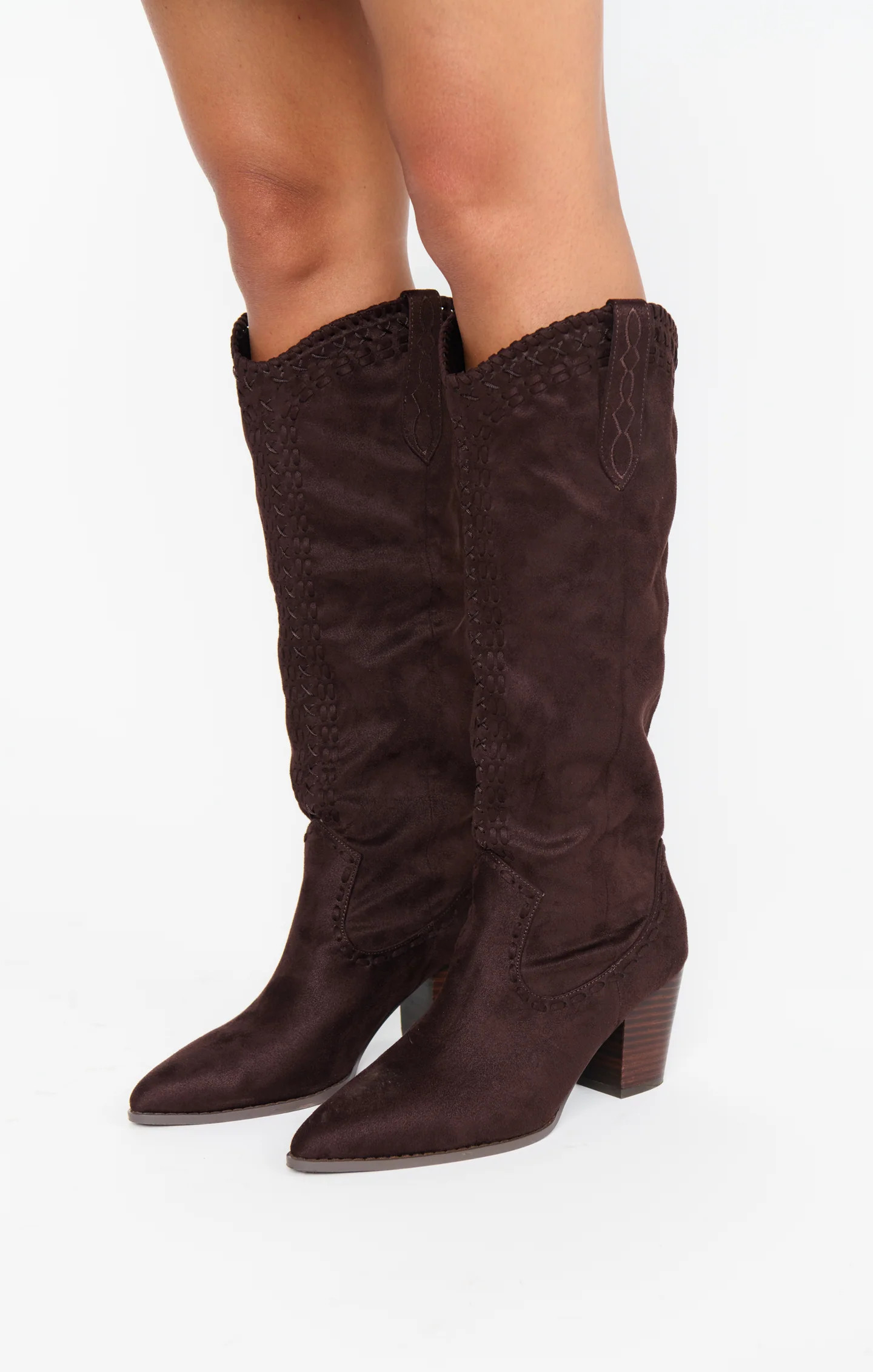 Billini Finley Cowboy Boot ~ Chocolate Suede | Show Me Your Mumu