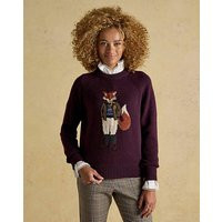 Joules Jonty Fox Knitted Jumper RED - Joules - Size: XL | JD Williams (UK)