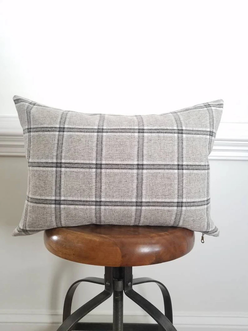 The Classic Plaid Pillow Cover: | Etsy (US)