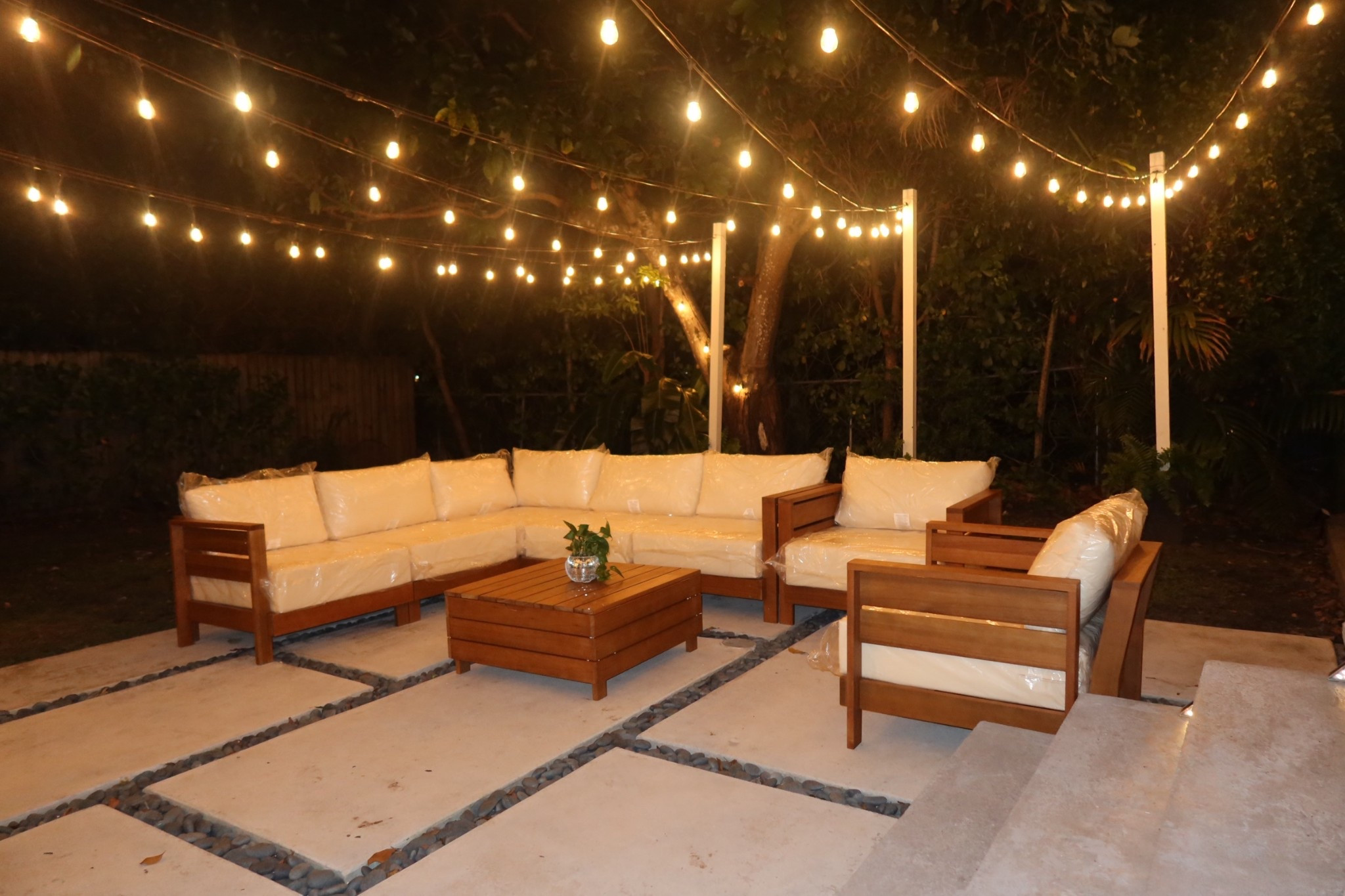 Excuse the plastic covers, I definitely got way too excited and took a photo as soon as the couches were assembled 😂🤦🏼‍♀️ been waiting for our backyard to come together for what feels like an eternity and this sectional is the main character & let me tell you, WELL WORTH THE WAIT 😍

#LTKHome