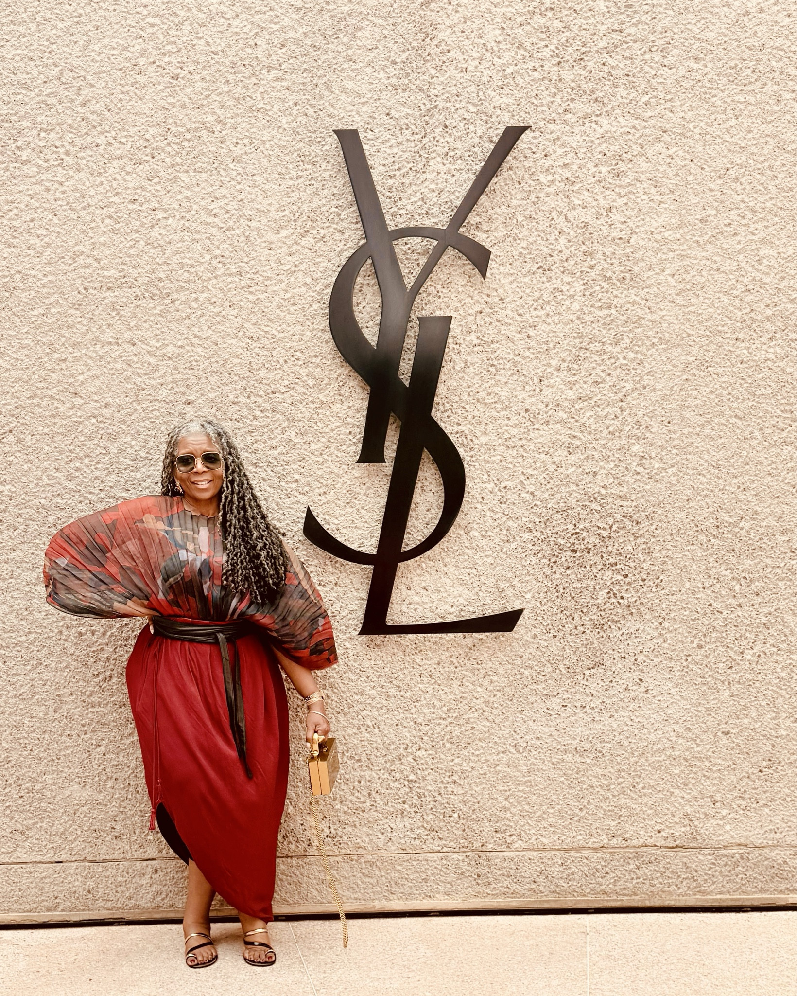 What to wear to visit the most famous blue house (Jardin Marjorelle) in the world? A high-low sculptural outfit that packs color.  The red dress worn as a skirt is H & M, top is Andrea Iyamah. 

#LTKTravel #LTKootd #LTKOver40