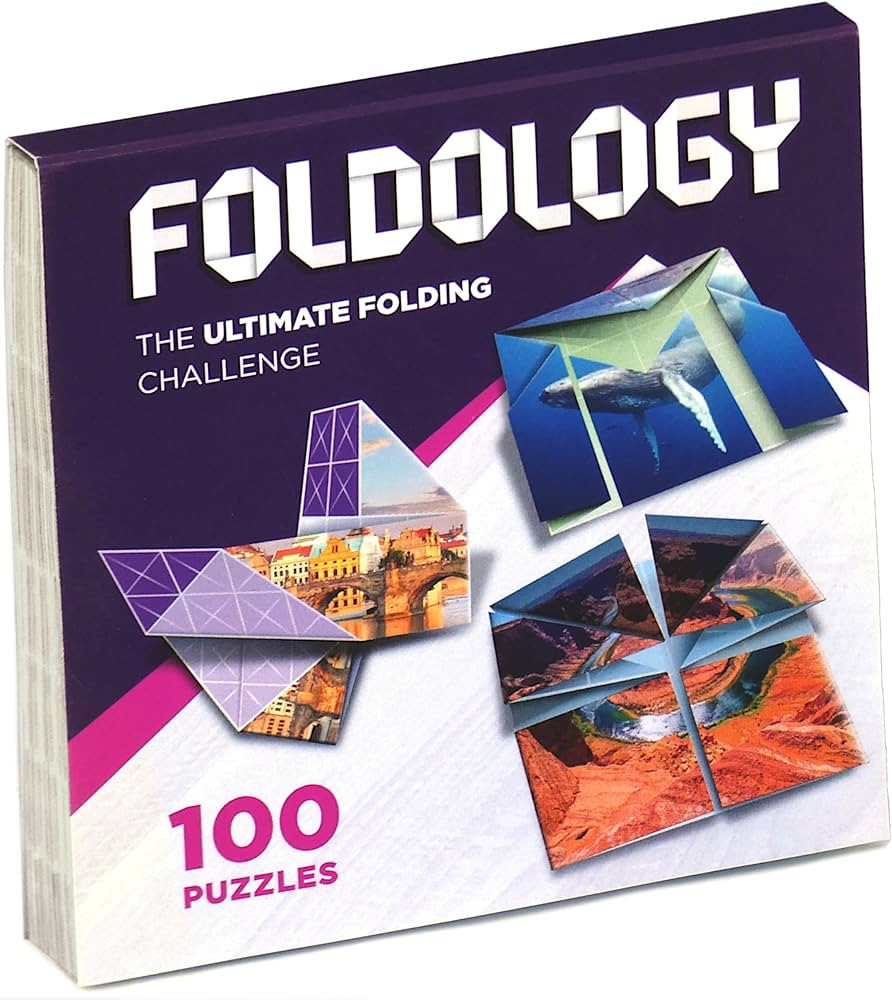 FOLDOLOGY - The Origami Puzzle Game! Hands-On Brain Teasers. Travel Game for Tweens, Teens & Adul... | Amazon (US)