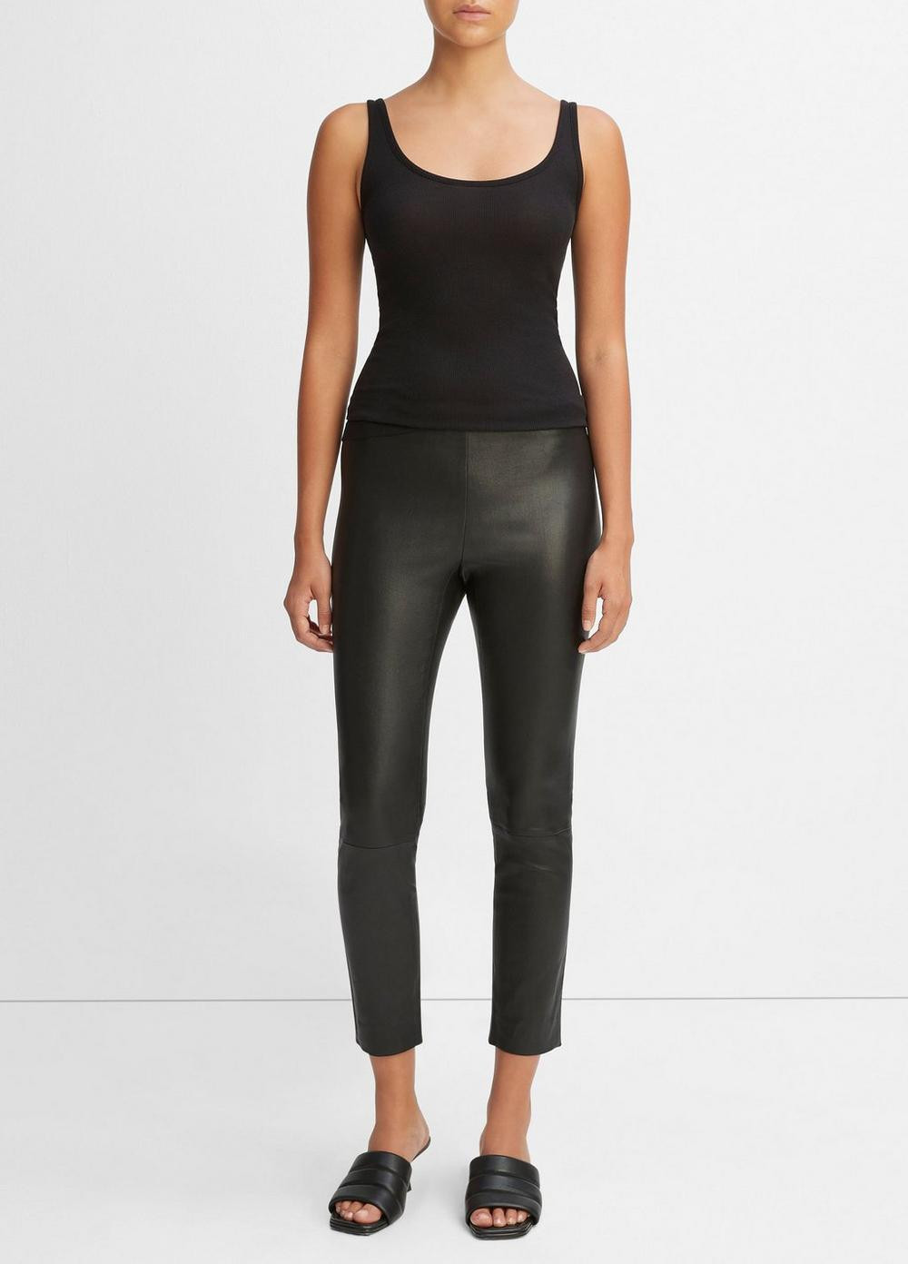 Women's Leather Legging, Black, Size S Vince | Vince LLC