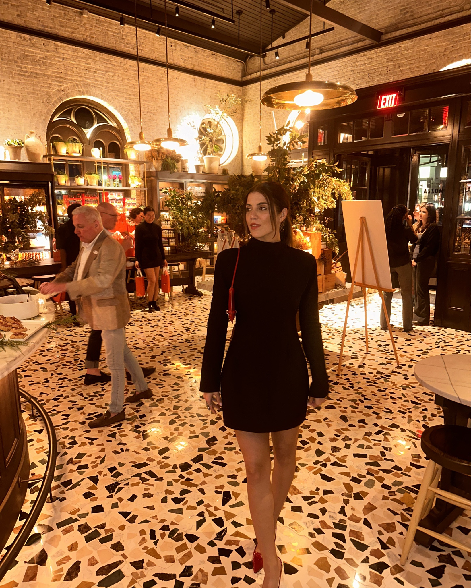 The perfect LBD for fall winter. I styled this dress with red accessories and a red lip. 💋 I’m wearing a M and usually wear a size 4. Its tightest point is on the rib cage and it has a structured bubble skirt. 

#LTKStyleTip #LTKParties #LTKHoliday