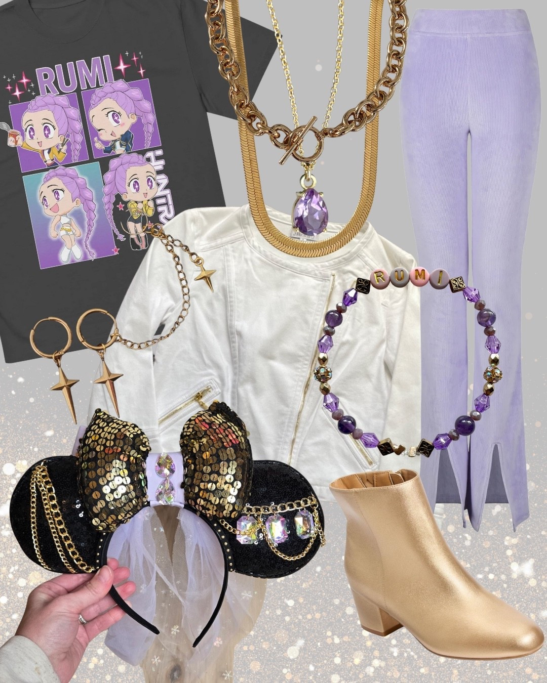 Inspired by Rumi from “KPop Demon Hunters” in “Golden" 💜⚜️