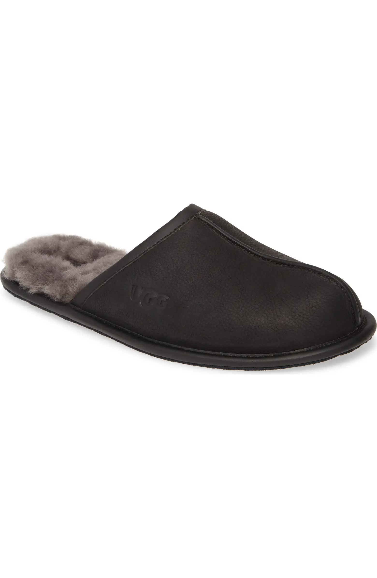 Genuine Shearling Scuff Slipper (Men) | Nordstrom