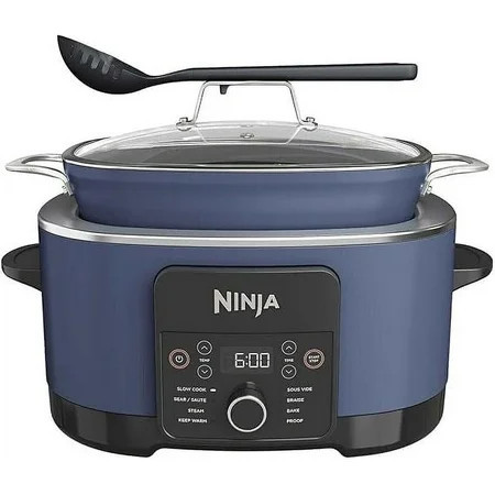 Ninja Foodi PossibleCooker PRO 8.5 Quart Multi-Cooker, 8-in 1, Slow Cooker, Dutch Oven, Steamer, Glass Lid, Nonstick, Oven Safe to 500°F, Blue | Walmart (US)