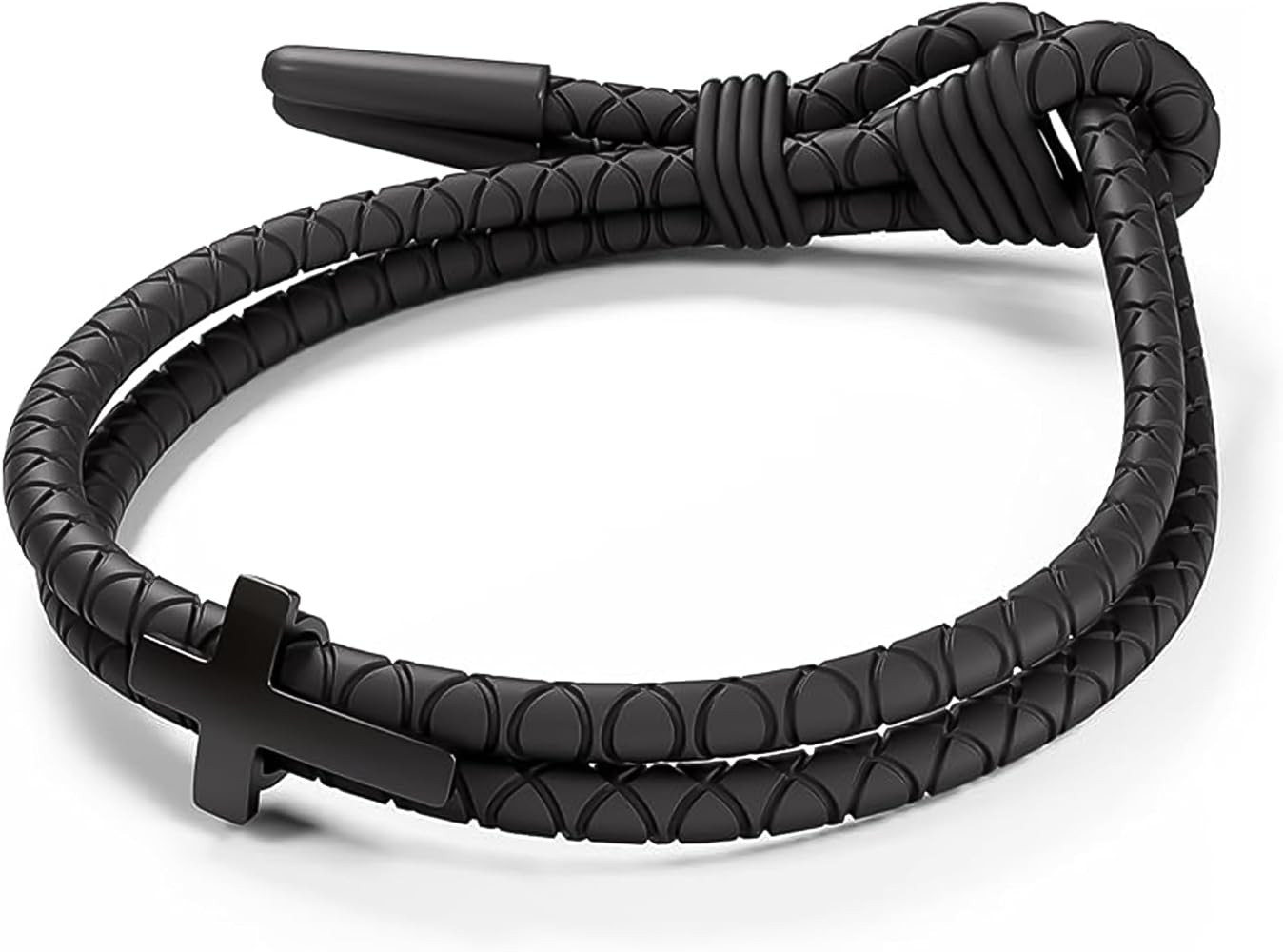 Rowdy Parrot FlexTech Adjustable Silicone Braided Rope Bracelet for Men - Waterproof, Sweatproof,... | Amazon (US)