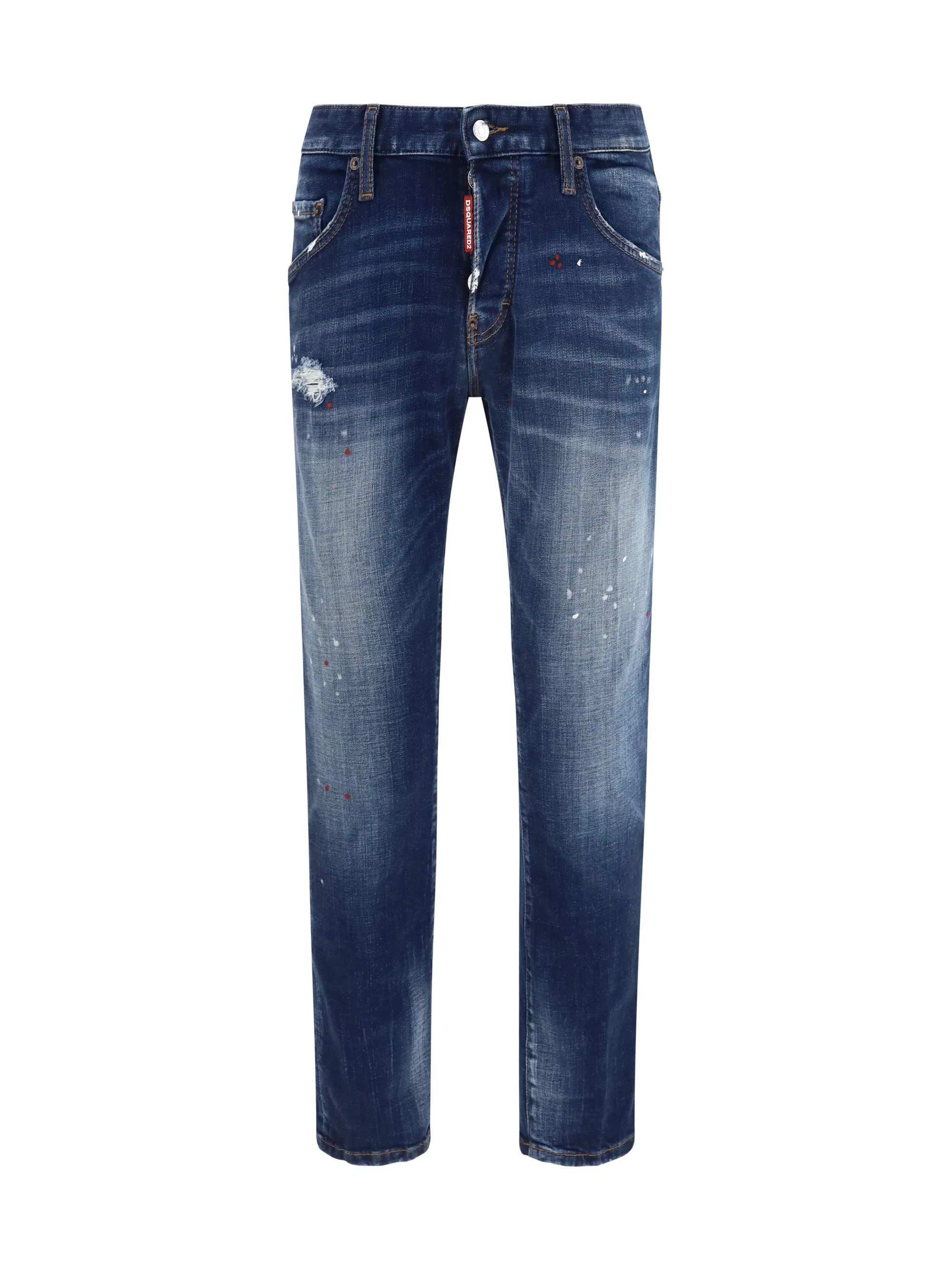 Dsquared2 Distressed Skater Jeans — Navy - 46 | Italist Inc.