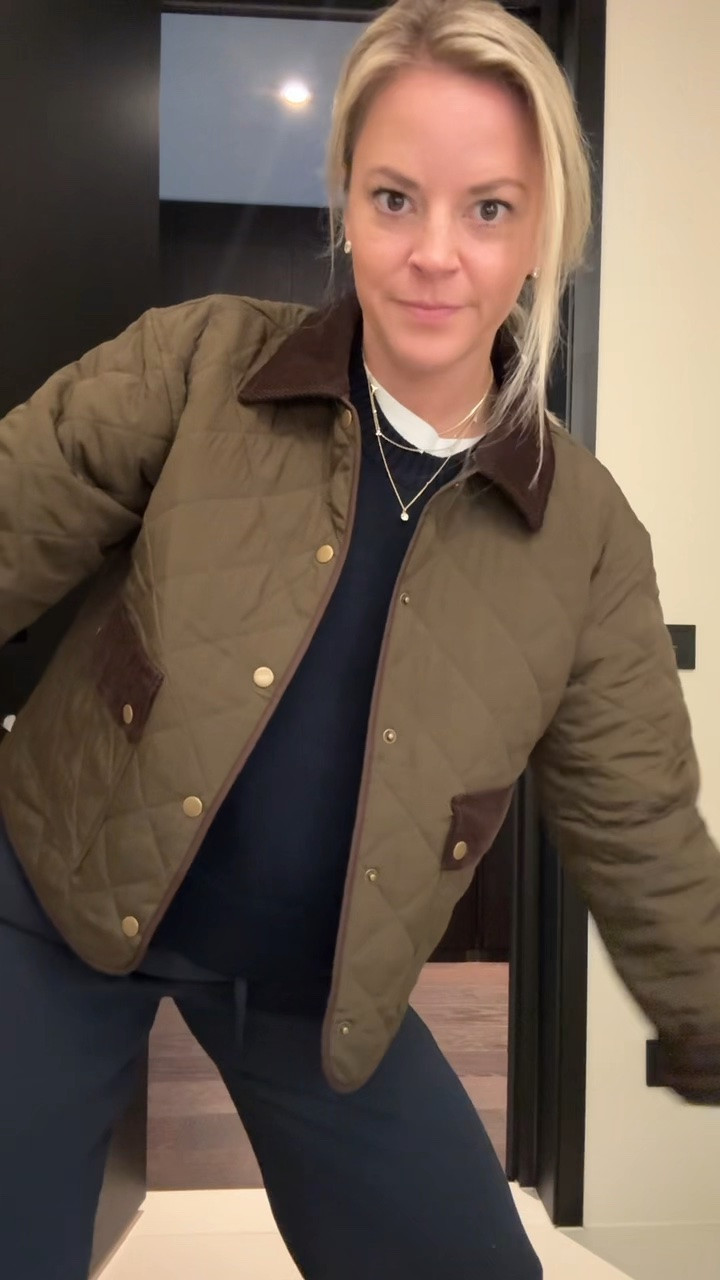 Outfit I wore for a morning tour in Munich Germany 
-small jacket, tts 
-medium sweater, sized up 1
-small tee, tts 
-small regular pants, tts/im 5’5
-sneakers tts 
-20% off jewelry with code TAKE20

#LTKootd #LTKdayinmylife #LTKTravel