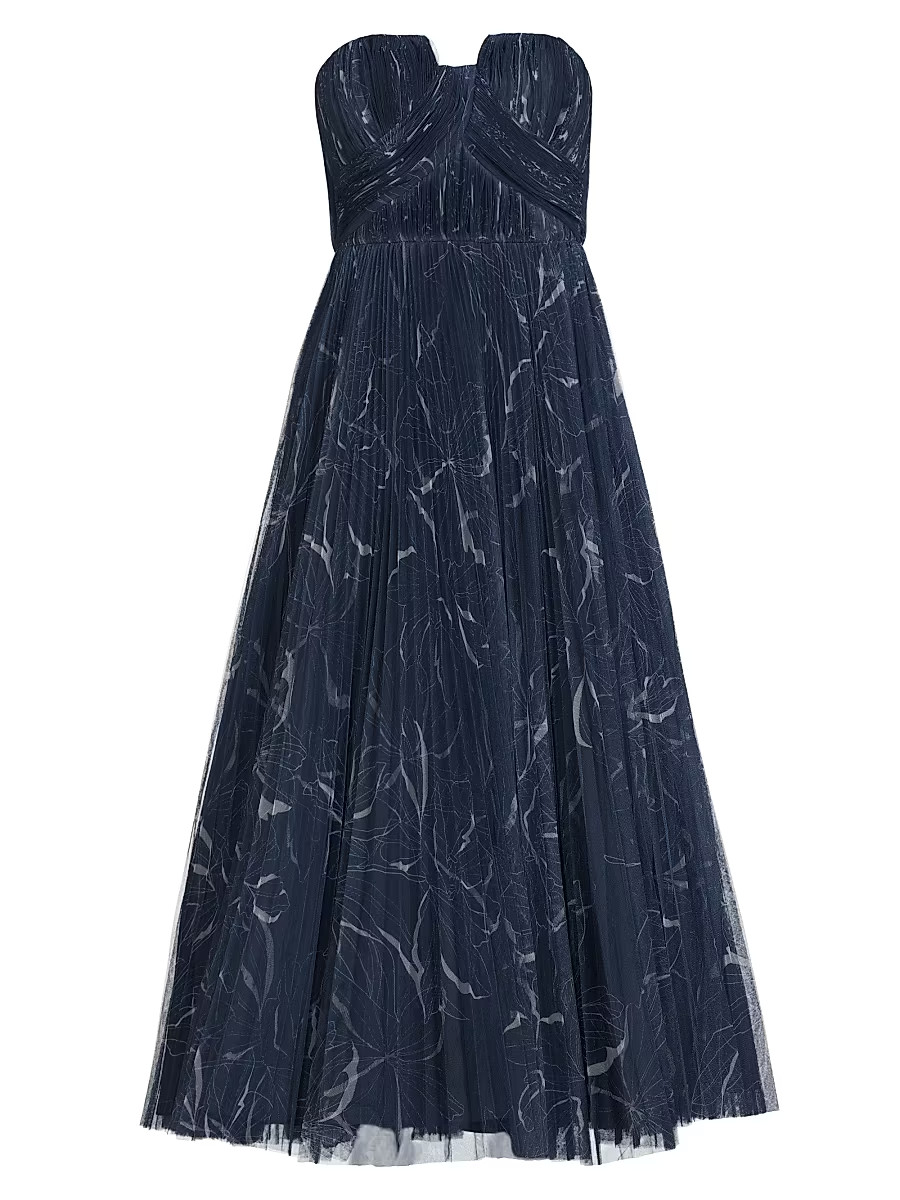 Women's Corene Tulle Gown - Navy Two Tone - Size 22W | Saks Fifth Avenue