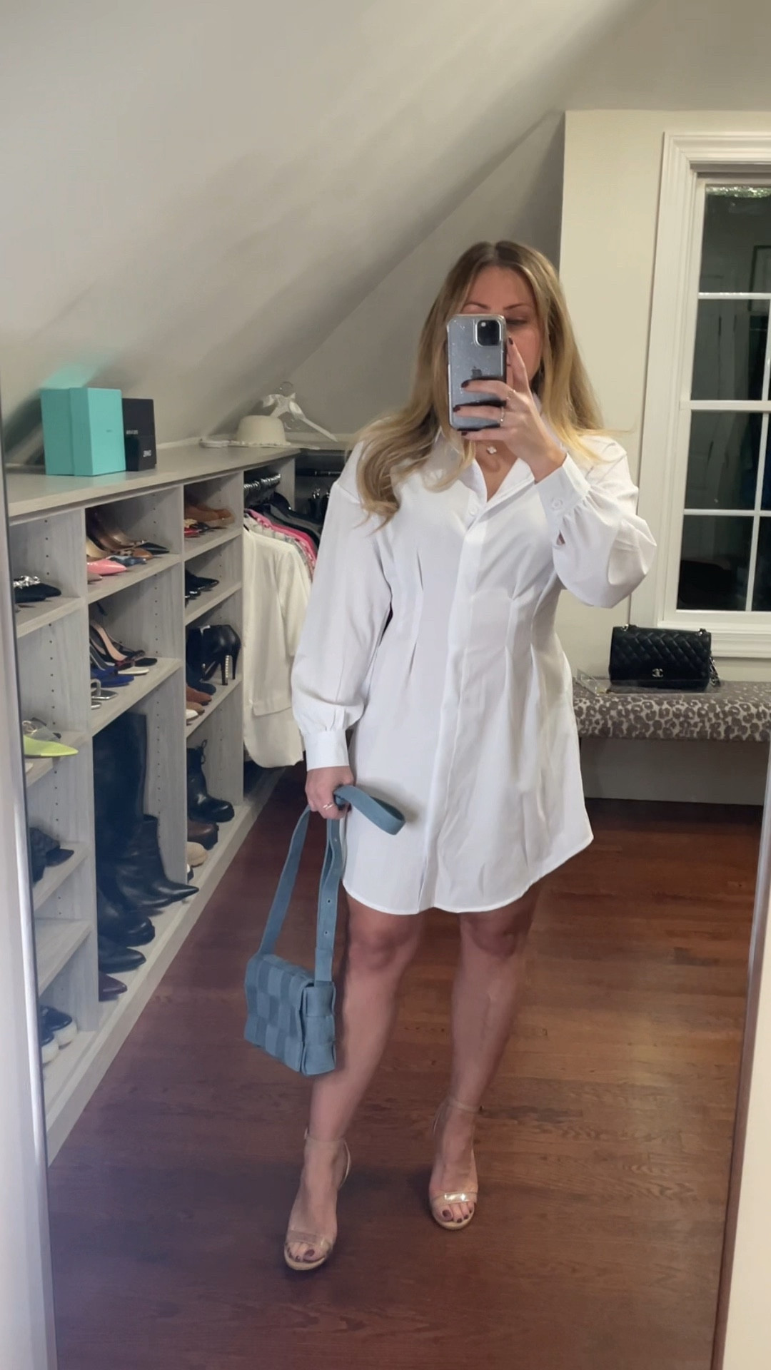 cinched waist white dress (size small) 

#LTKunder50 #LTKSeasonal #LTKFind