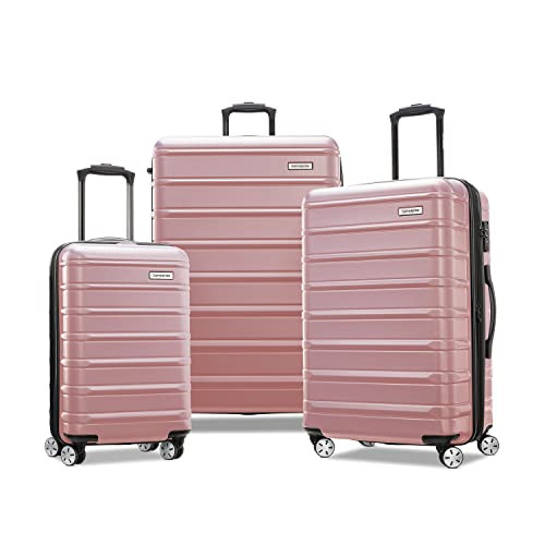 Samsonite Omni 2 Hardside Expandable Luggage with Spinners, Rose Gold, 3-Piece Set (CO/MED/LG) | Amazon (US)