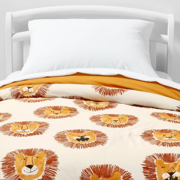 Toddler Lions Cotton Comforter Yellow - Pillowfort™ | Target