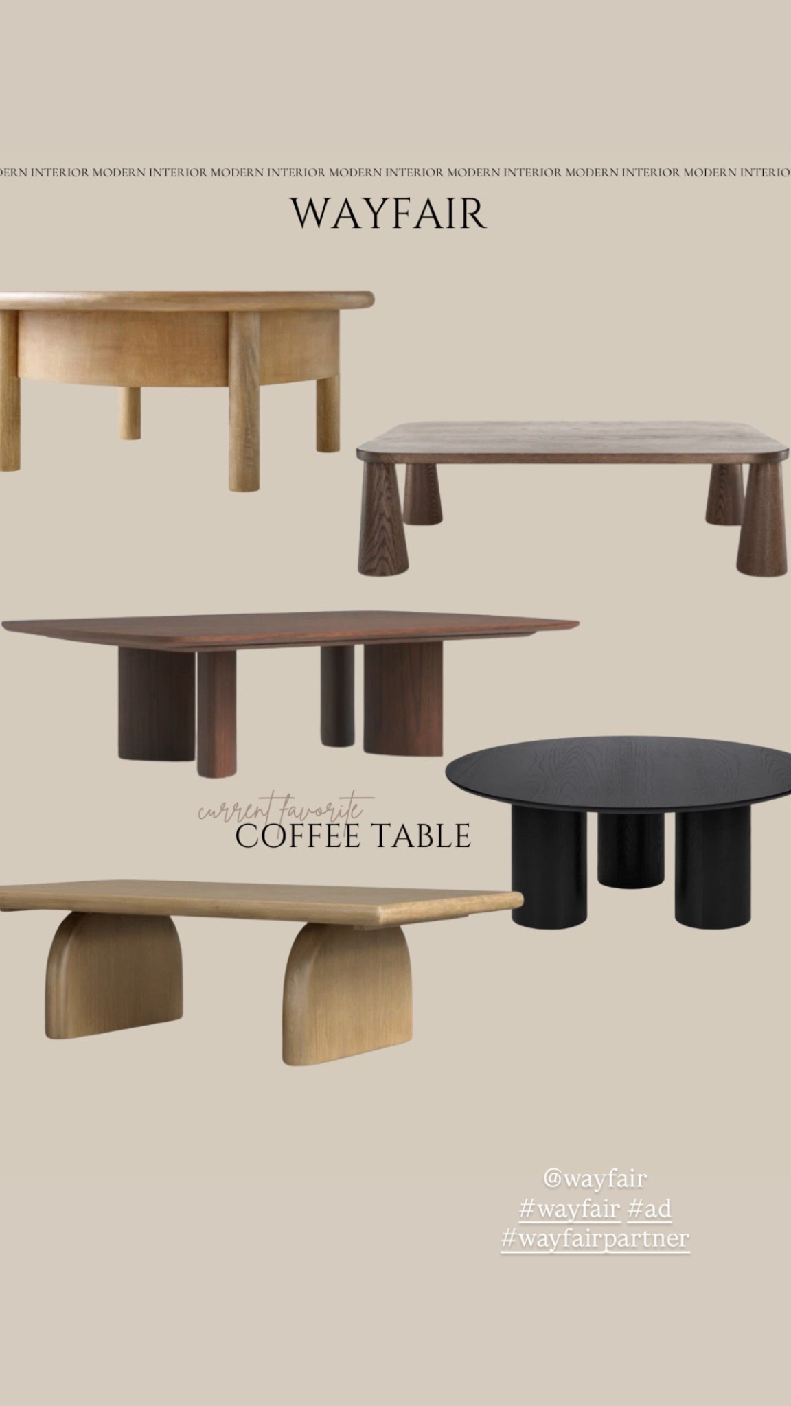 Current coffee table crushes coffee from @wayfair ☕🤎 love the modern shapes & warm wood tones! 

Round coffee tables, modern tables, oak coffee table, black coffee tables, furniture finds

#wayfair #wayfairpartner #ad



#LTKSaleAlert #LTKHome #LTKOver40