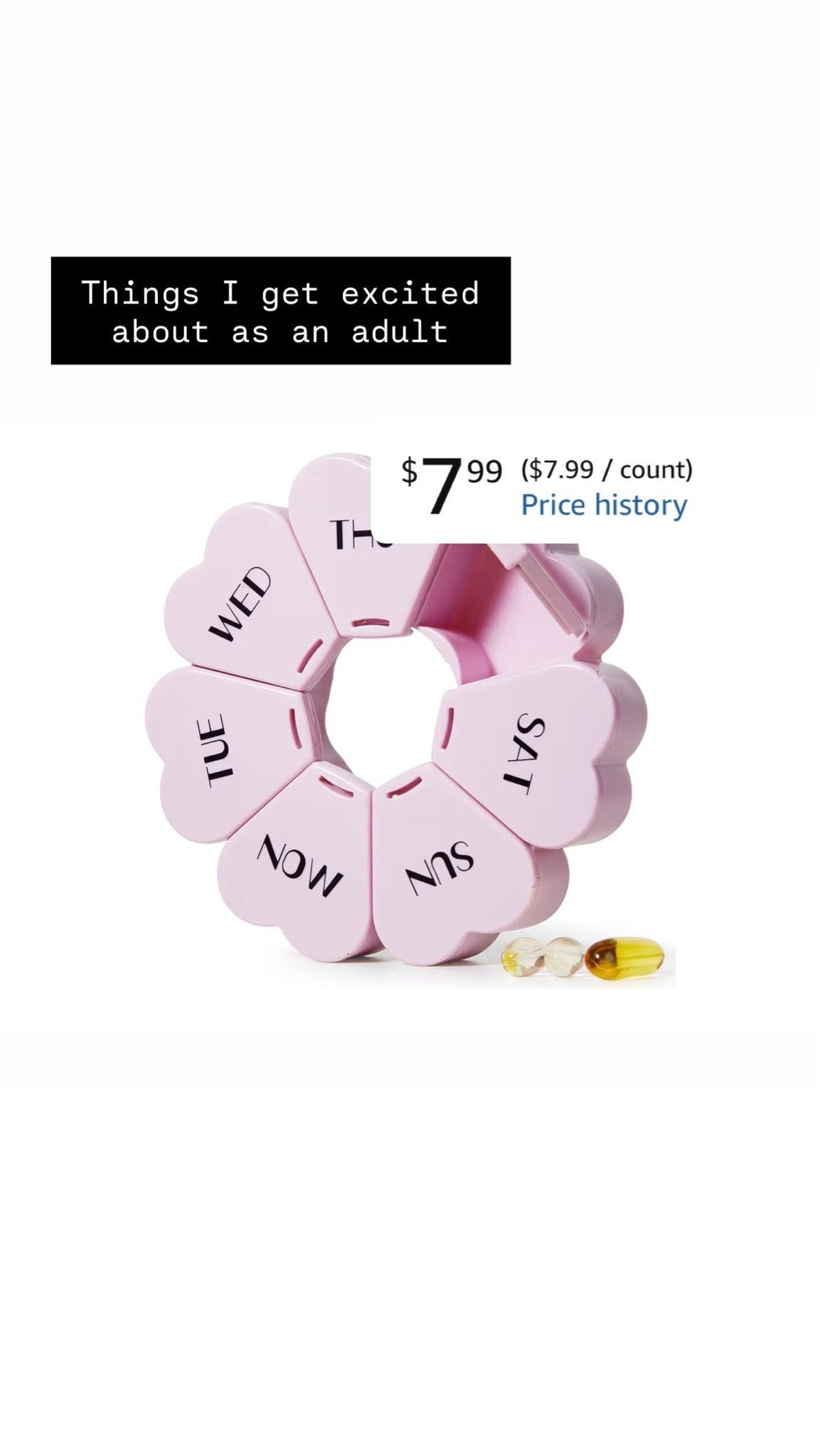 Girly pill organizer

#LTKdayinmylife #LTKmomlife #LTKmorningroutine