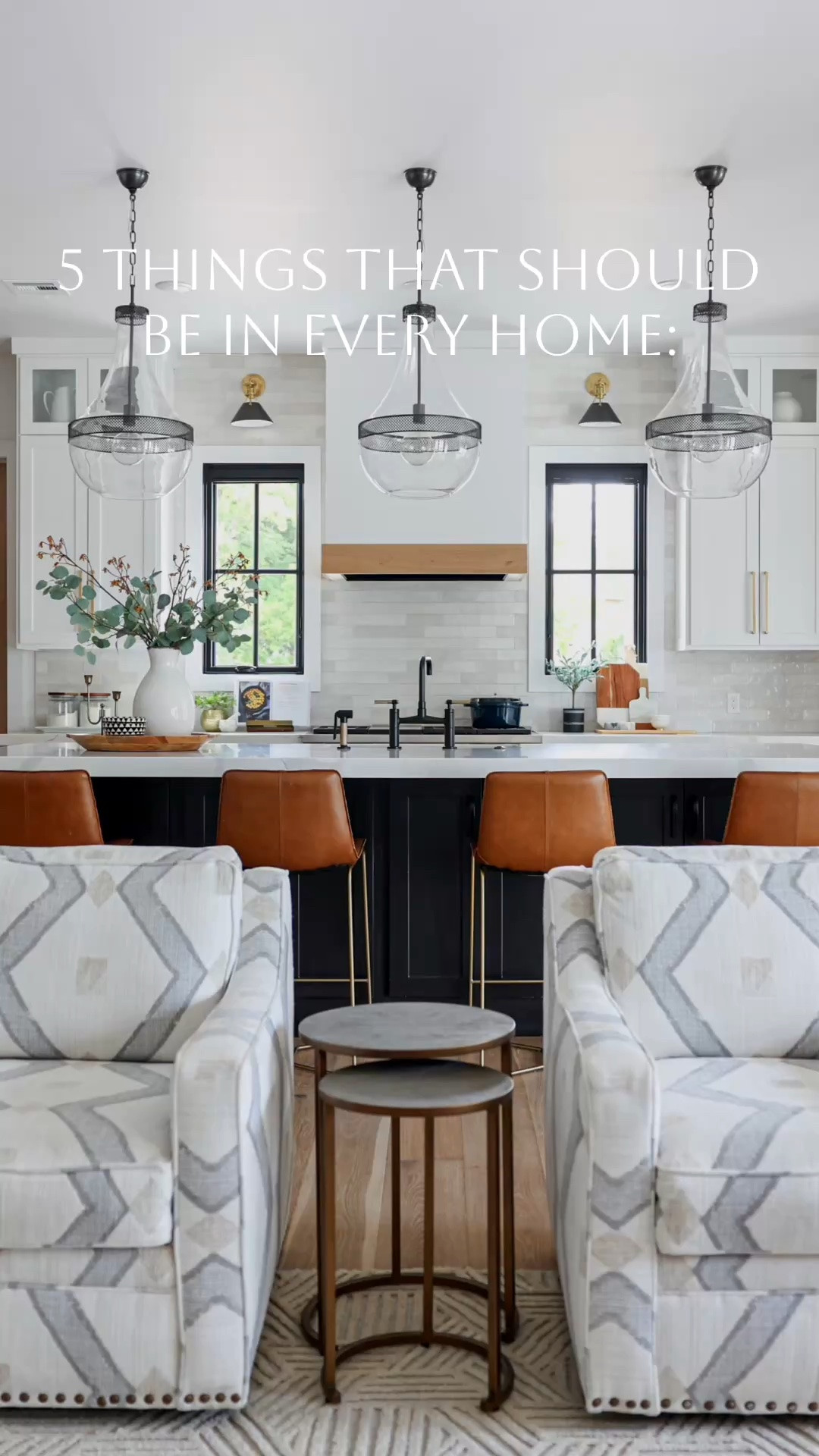 Designing your dream home can feel overwhelming. I know there are endless decisions to make, so let me make it a little easier for you. 

These are five pieces I truly believe every home should have. They’re functional, timeless, and add that elevated designer touch that makes a space feel complete.