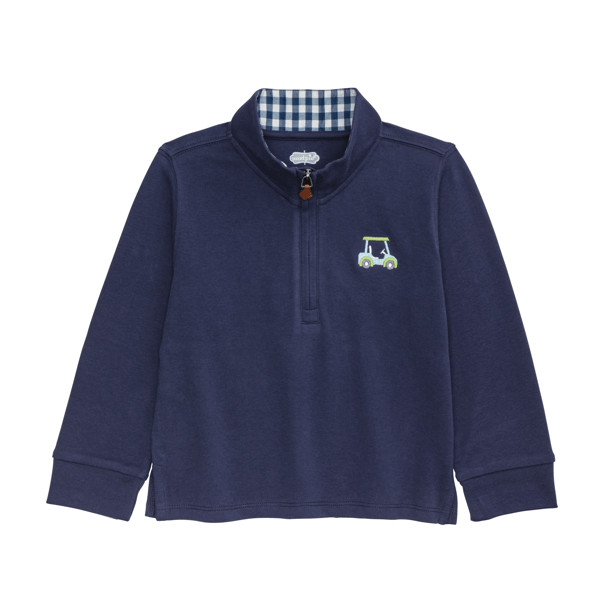 Blue Golf Quarter Zip | Mud Pie