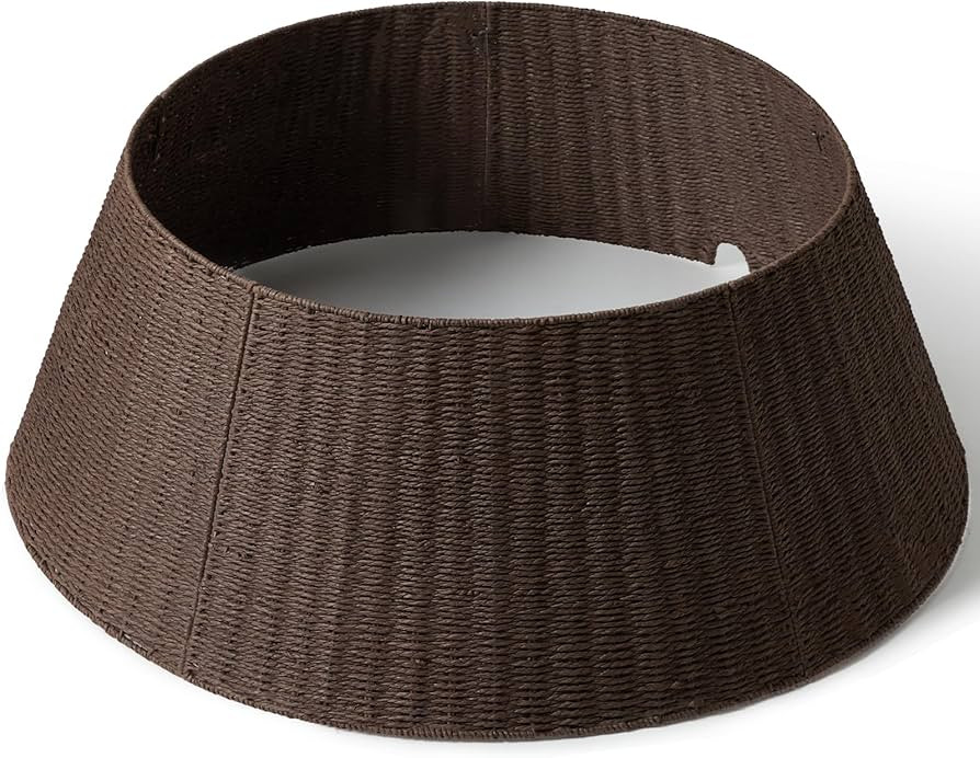 36in Large Christmas Tree Collar - Wicker Woven Tree Collars for Artificial Trees - Handmade Ratt... | Amazon (US)