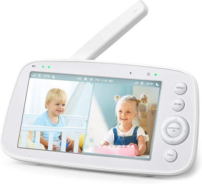 HiPP Video Baby Monitor Screen, 5” Parent Unit for VAVA, Single Split-Screen, Infrared Night Vi... | Amazon (US)