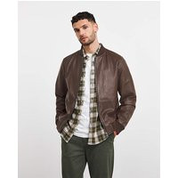 Brown Leather Bomber | JD Williams (UK)