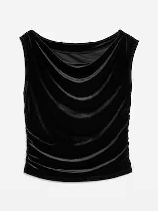 Velvet Ruched Top | Old Navy (US)