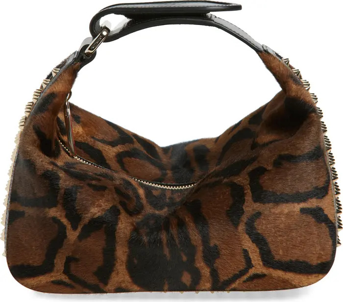 Funky Dopp Bengali Print Genuine Calf Hair Top Handle Pouch | Nordstrom