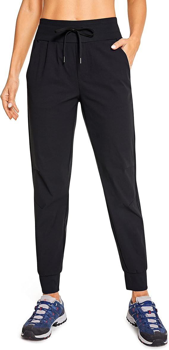 CRZ YOGA Women's High Waisted Lightweight Athletic Joggers 27.5" - Travel Workout Casual Outdoor ... | Amazon (US)