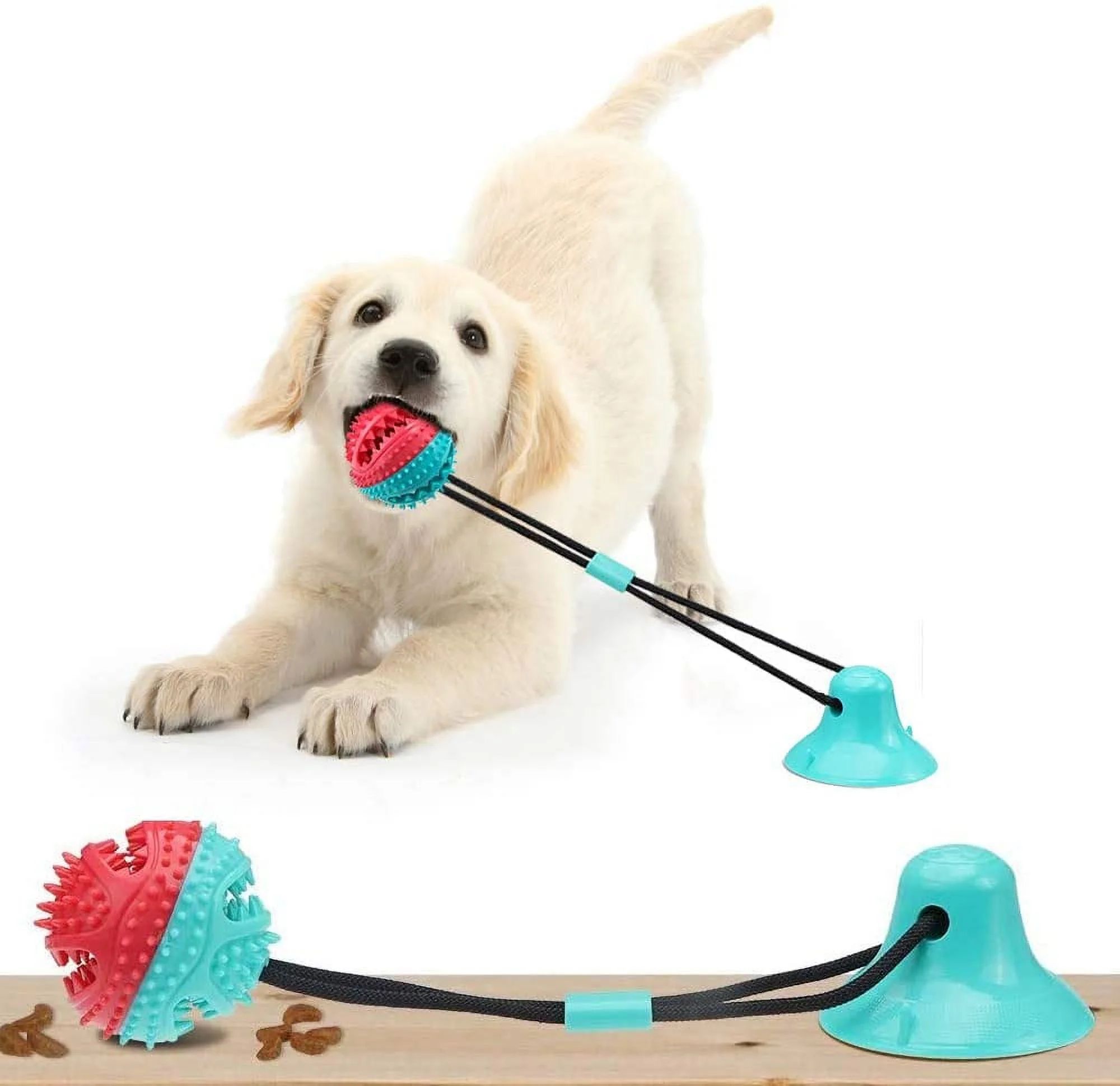 Dog Chew Toys Suction Cup Tug of War Toy Multifunction Interactive Pet Aggressive Chewers Toothbr... | Walmart (US)