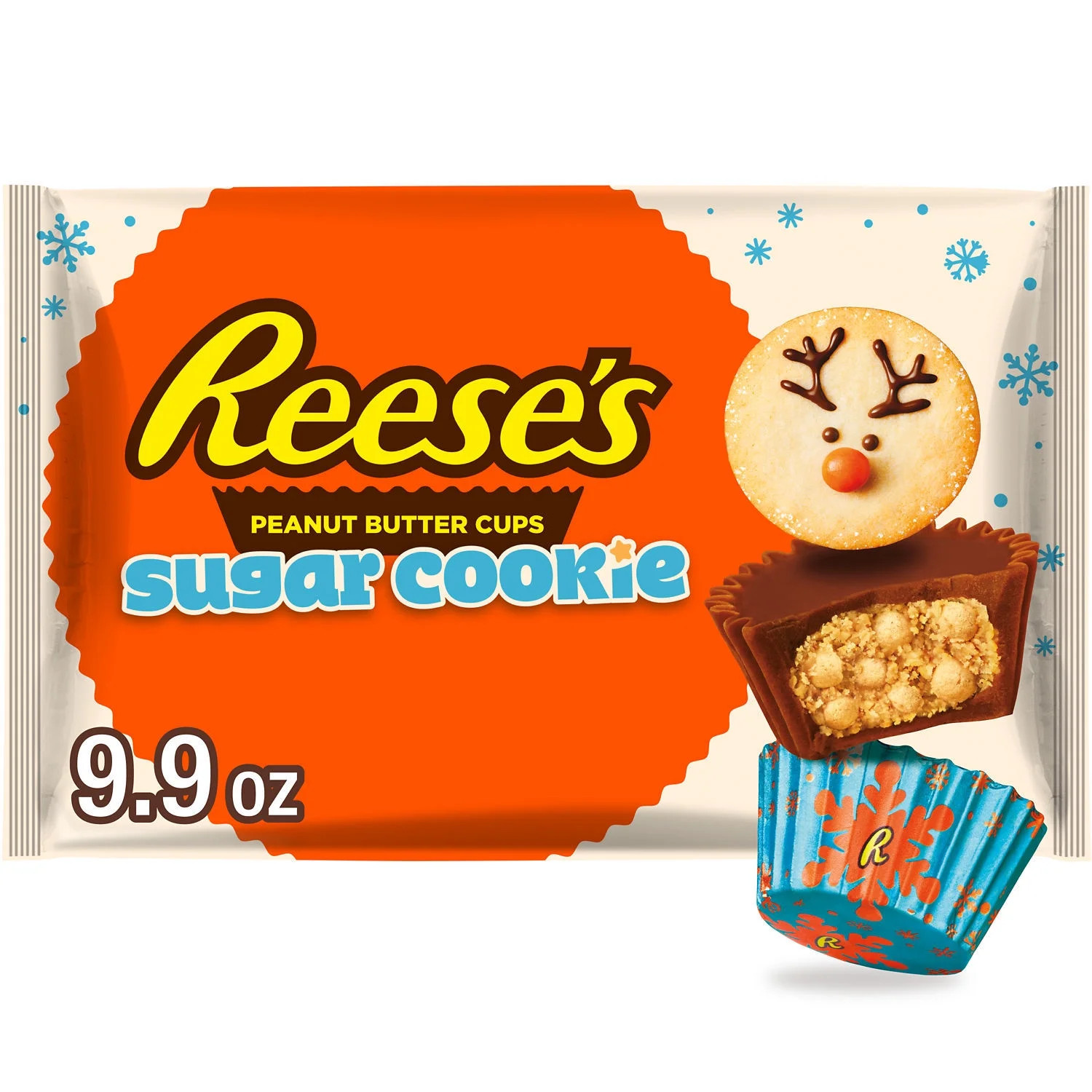 Reese's Miniatures Sugar Cookie Milk Chocolate Peanut Butter Cups Christmas Candy, Bag 9.9 oz | Walmart (US)