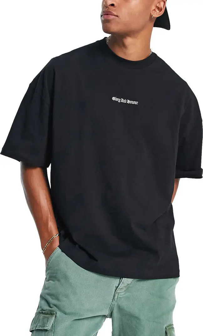 Embroidered Extreme Oversize T-Shirt | Nordstrom