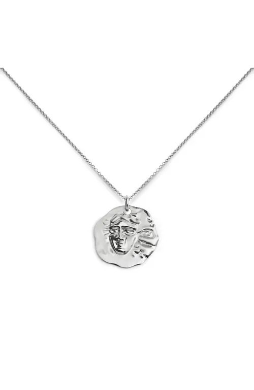 Monica Vinader Zodiac Charm Pendant Necklace in Silver Gemini at Nordstrom | Nordstrom