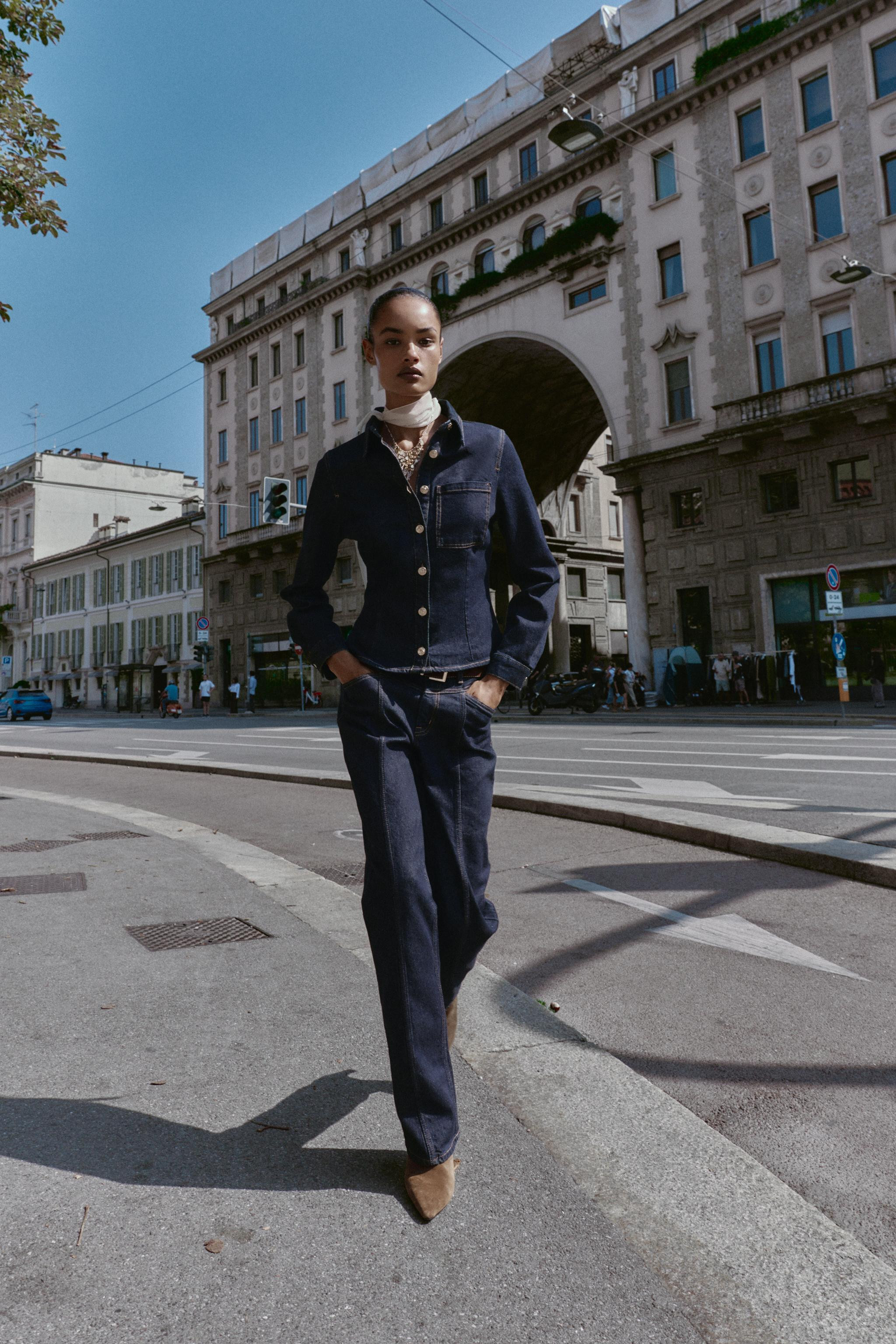 Z1975 FITTED DENIM SHIRT | Zara AU