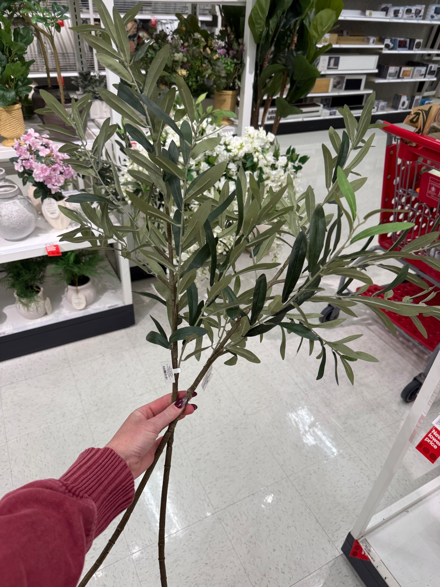 Realistic HUGE faux olive stems at Target. 2 in a large vase and you could have a statement piece! Linking tons of affordable stems here as well as 2 huge vases I saw today that are stunning! Lots of faux greenery options!

#LTKSeasonal #LTKHome
